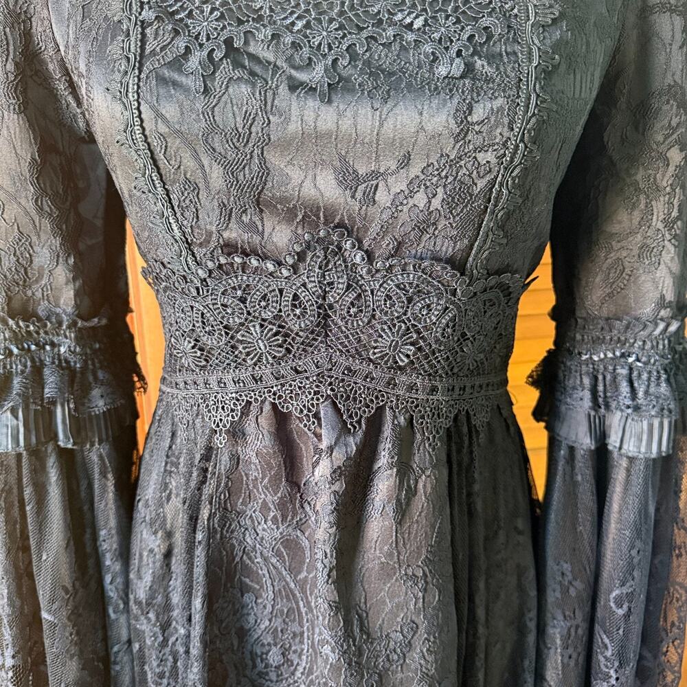 Dark in Love Gothic Victorian Vampire Medieval Ophelia's Pleasures Dress - Picture 6 of 17